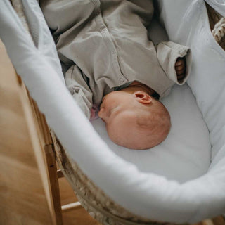 Lot 2 Drap-Housses | Couffin en Osier Naturel - Mokee