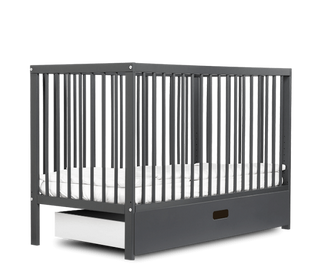 Midi Lit Bébé avec Tiroir | Bleu Grisé - Mokee