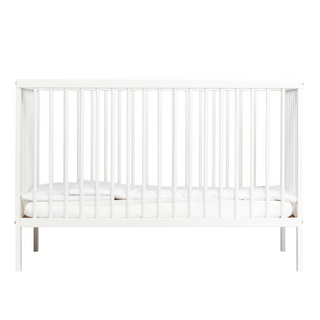 Mini Lit Bébé | 60 x 120 | Blanc - Mokee