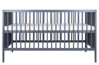 Midi Lit bébé | Pack Premium Naturel 4 en 1 | Bleu Grisé - Mokee