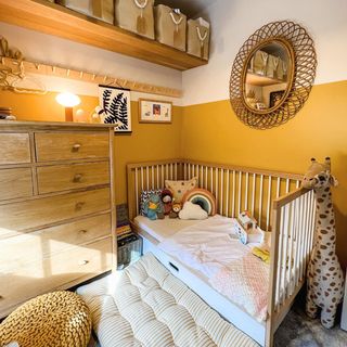 Midi Lit Bébé Évolutif | 70 x 140 | Hêtre Blanc (sans barrière de sécurité) - Mokee