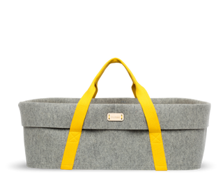 Couffin WoolNest & Support Hêtre Naturel | Jaune - Mokee