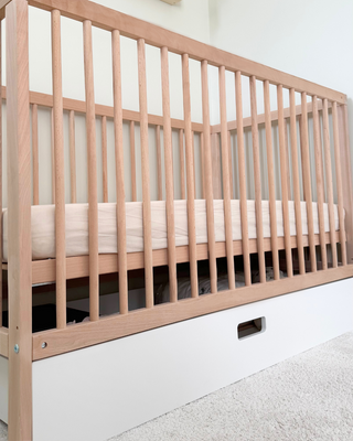 Midi Lit Bébé | Pack Naturel Suprême 5 en 1 | Hêtre - Mokee