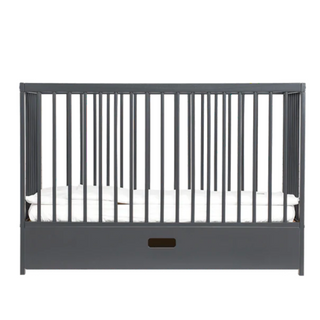 Tiroir Lit Bébé | 70 x 140 | Bleu Grisé - Mokee