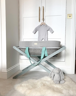 Couffin WoolNest & Support Hêtre Naturel | Azure - Mokee