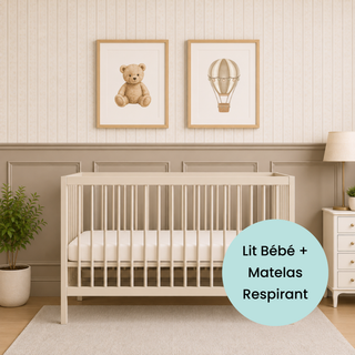 Mini Lit bébé avec Matelas Respirant | Cachemire