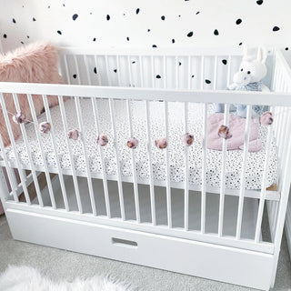 Mini Lit Bébé avec Tiroir | Blanc