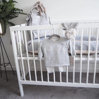 Midi Lit Bébé avec Tiroir & Matelas Respirant | Blanc - Mokee