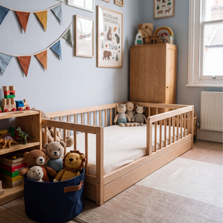 Lit Montessori avec Matelas Respirant (70x140) | Hêtre Naturel