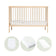 Mini Lit Bébé Évolutif avec matelas aloe vera