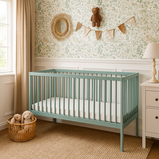 Midi Lit Bébé | 70 x 140 | Vert Bleuté