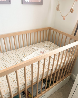 Mini Lit Bébé avec Tiroir | Hêtre Naturel