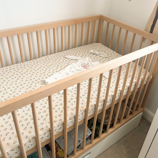 Midi Lit Bébé avec Tiroir | Hêtre Naturel