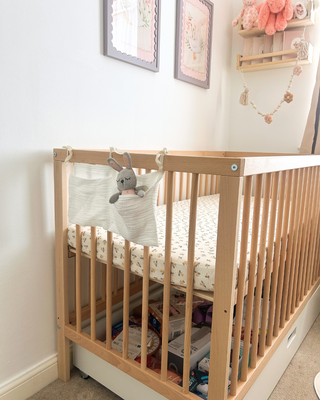 Mini Lit Bébé avec Tiroir | Hêtre Naturel