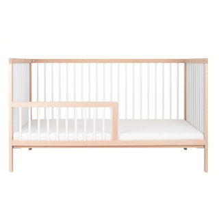 Midi Lit Bébé avec Tiroir & Matelas Aloe Vera | Hêtre Blanc