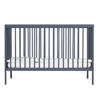Mini Lit Bébé | 60 x 120 | Bleu Grisé