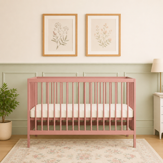 Mini Lit Bébé | 60 x 120 | Vieux Rose