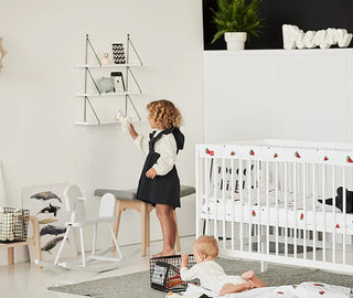 Mini Lit Bébé | Pack Naturel Suprême 5 en 1 | Blanc