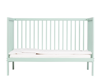 Mini Lit bébé avec Matelas Aloe Vera | Menthe