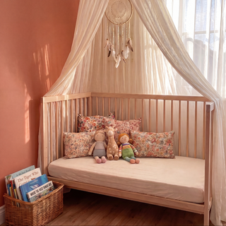 Mini Lit bébé avec Matelas Naturel | Hêtre Naturel