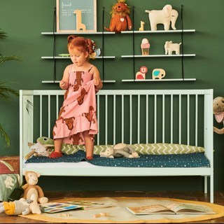 Mini Lit Bébé avec Tiroir | Menthe