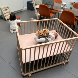 Parc Bébé Bois 75x100 cm EZEE - Mokee