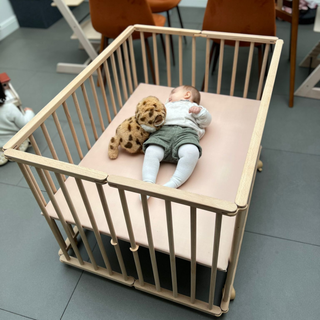 Parc Bébé Bois 75x100 cm EZEE - Mokee