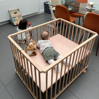 Parc Bébé Bois 75x100 cm EZEE - Mokee