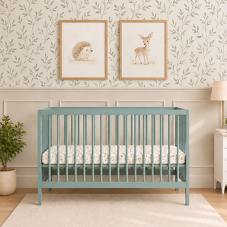 Mini Lit Bébé | 60 x 120 | Vert Bleuté