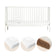 Midi Lit Bébé Évolutif avec matelas naturel