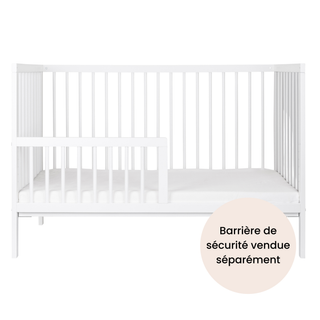 Mini Lit Bébé | 60 x 120 | Blanc