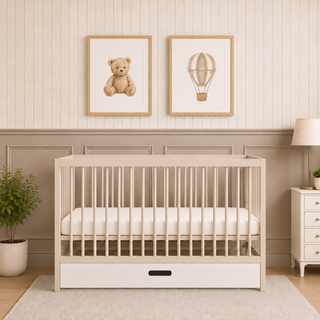 Mini Lit Bébé avec Tiroir | Cachemire