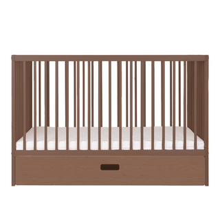 Mini Lit Bébé avec Tiroir | Noyer