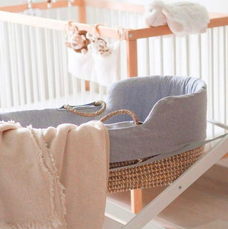 Natural Seagrass Basket Liner | Grey - Mokee