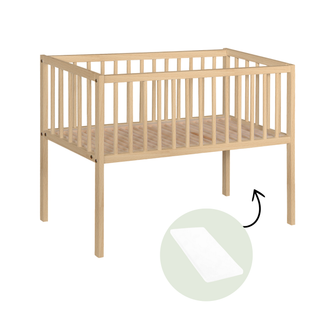 Mini Berceau - Hêtre Naturel (40 x 90) - Mokee