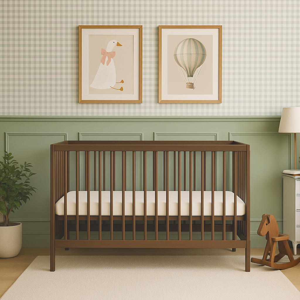 Mini Lit Bébé | 60 x 120 | Noyer