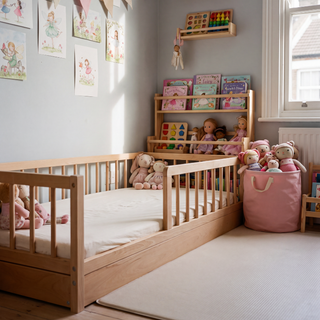 Lit Montessori avec Matelas Respirant (70x140) | Hêtre Naturel