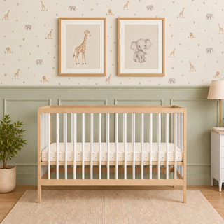 Mini Lit Bébé | 60 x 120 | Hêtre Blanc